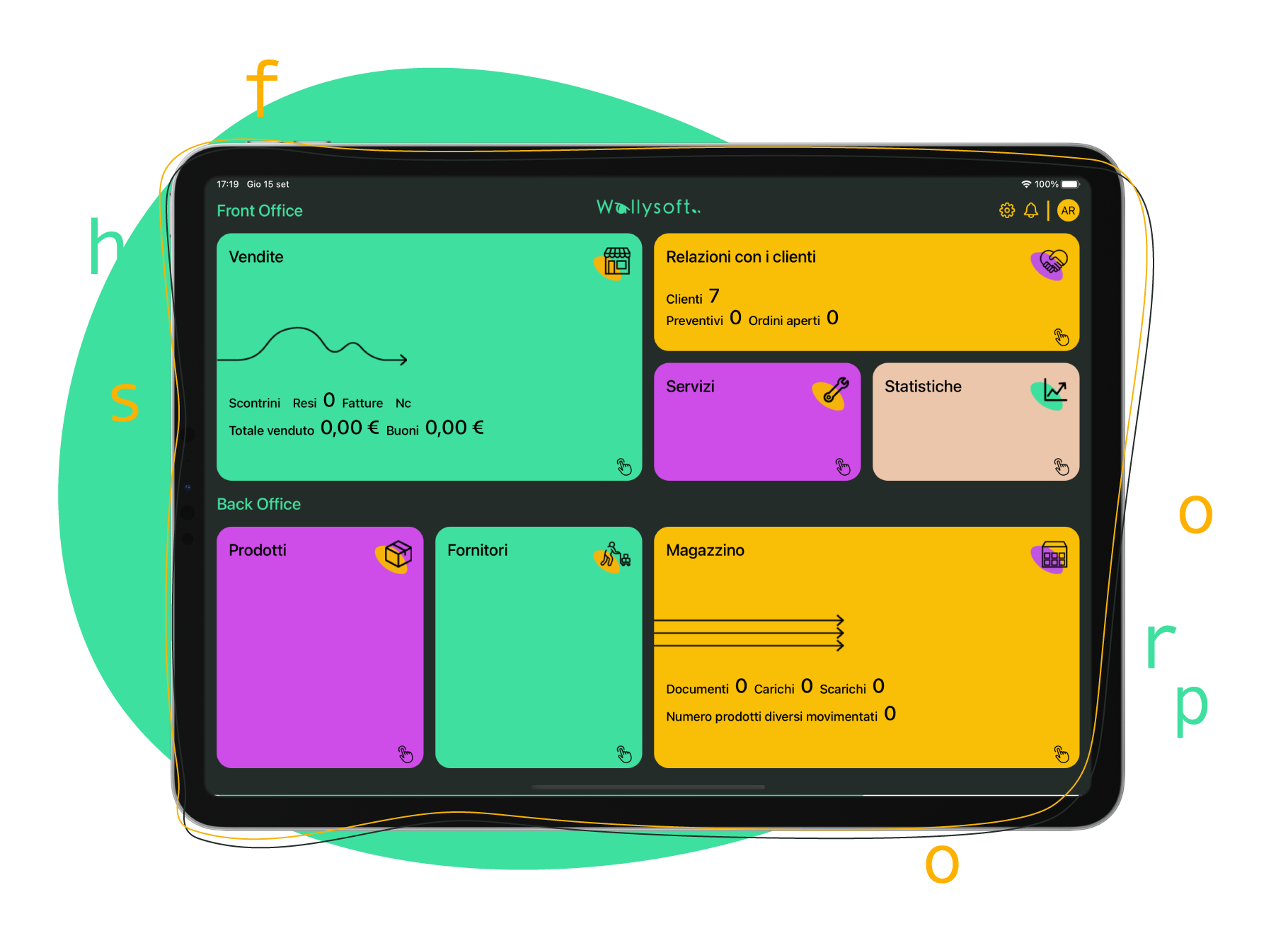 forShop visualizzata su iPad