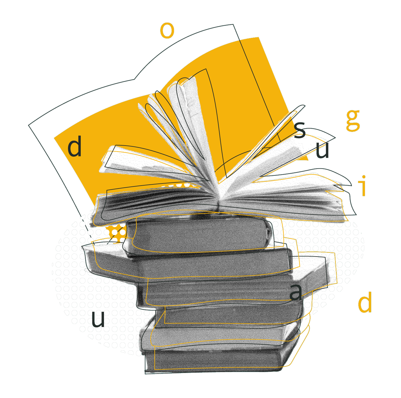 Libri aperti, simbolo della guida d’uso di 4UATTRO
